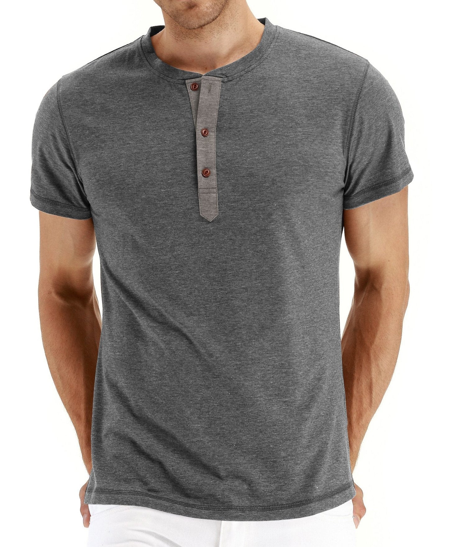 Casual Button-Front Knit Top
