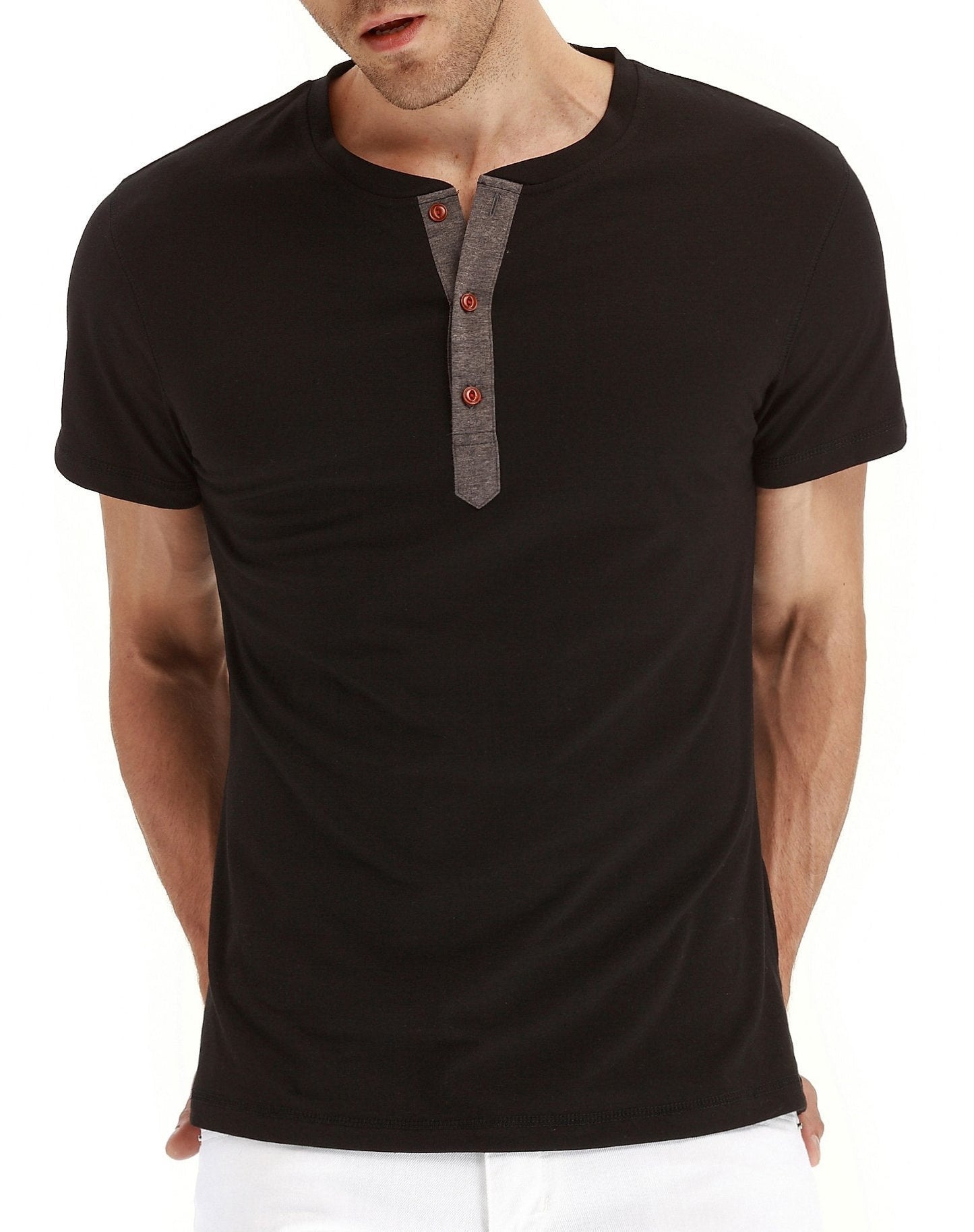 Casual Button-Front Knit Top