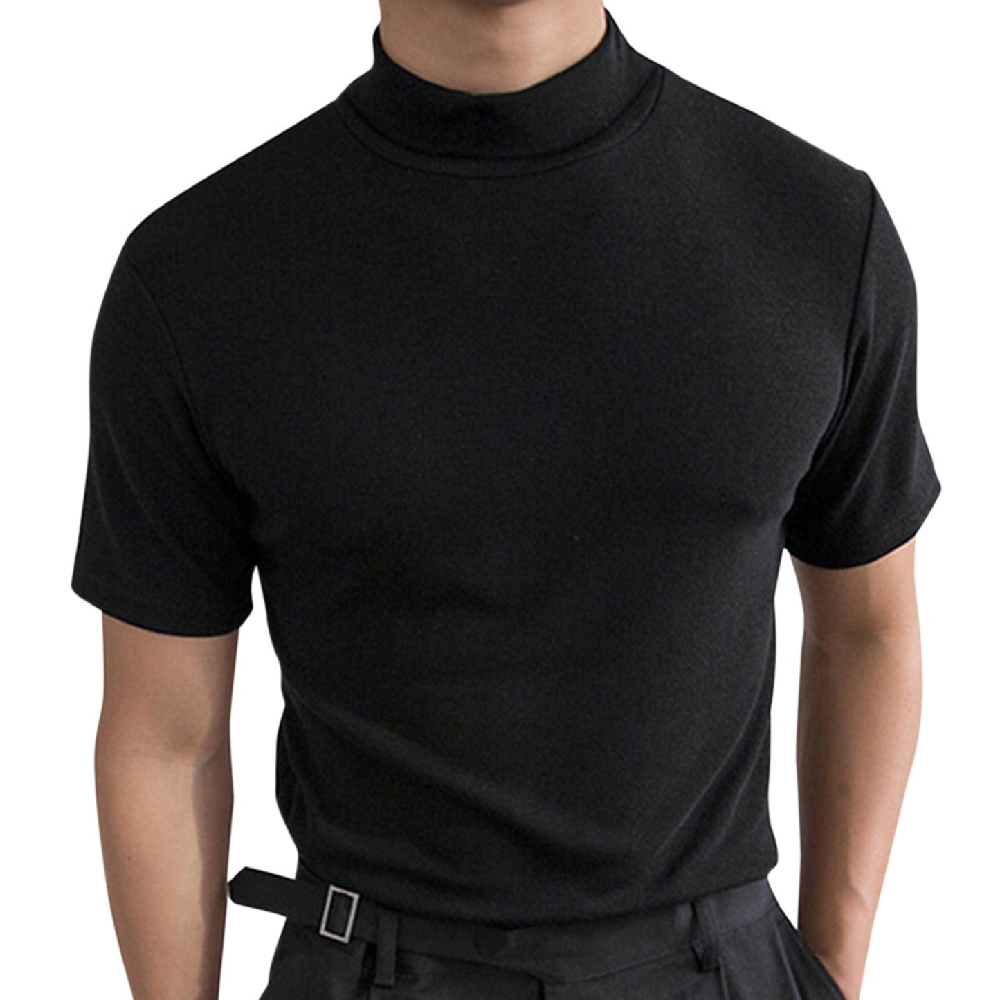 Minimal High-Neck Top