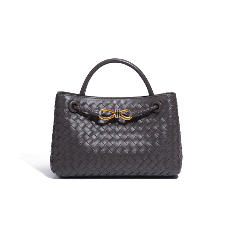 Structured Basket-Textured Tote