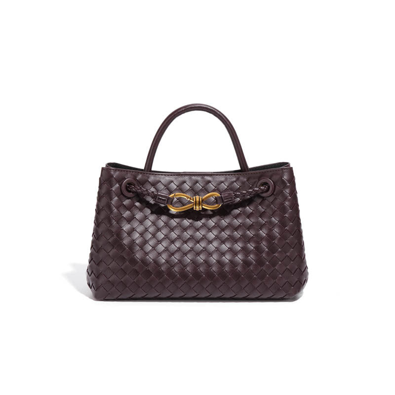 Structured Basket-Textured Tote