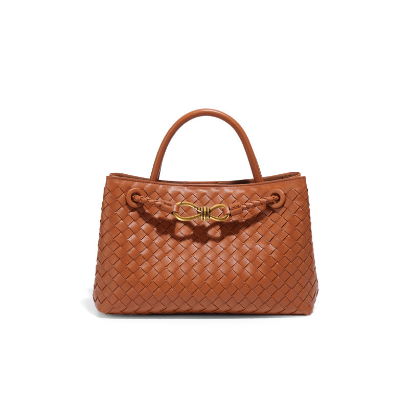 Structured Basket-Textured Tote