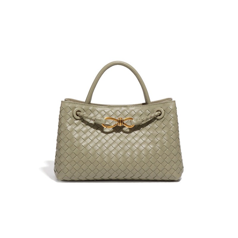 Structured Basket-Textured Tote