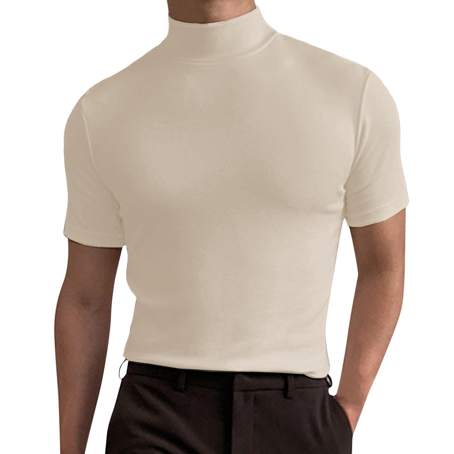 Minimal High-Neck Top