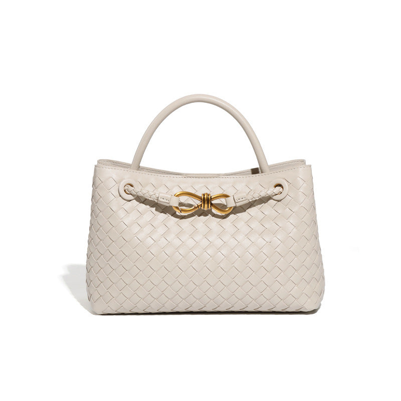 Structured Basket-Textured Tote