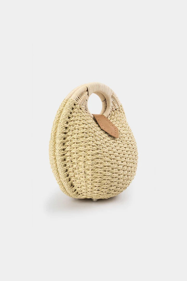 Structured Circle Basket Bag