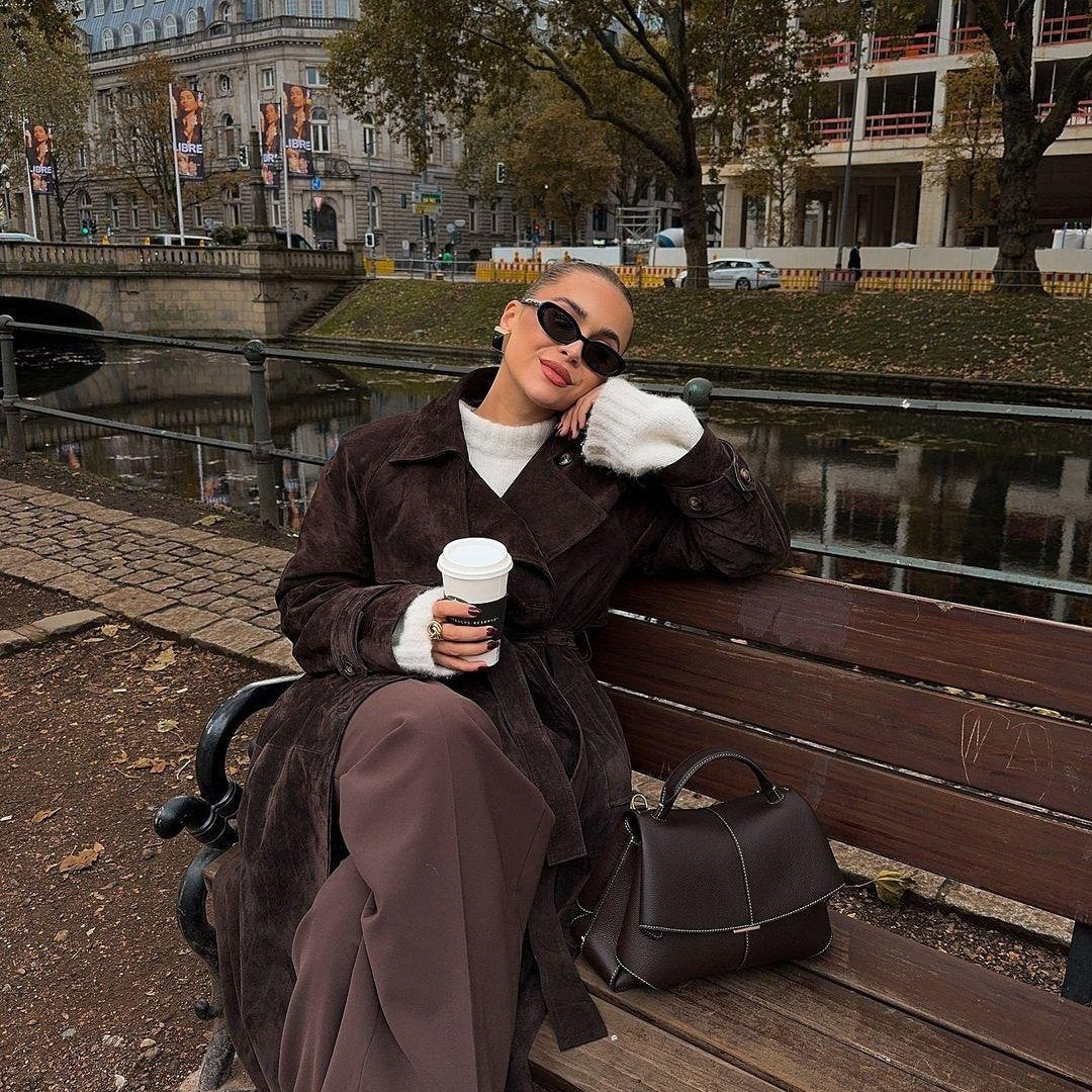 Geometric Flap Handbag