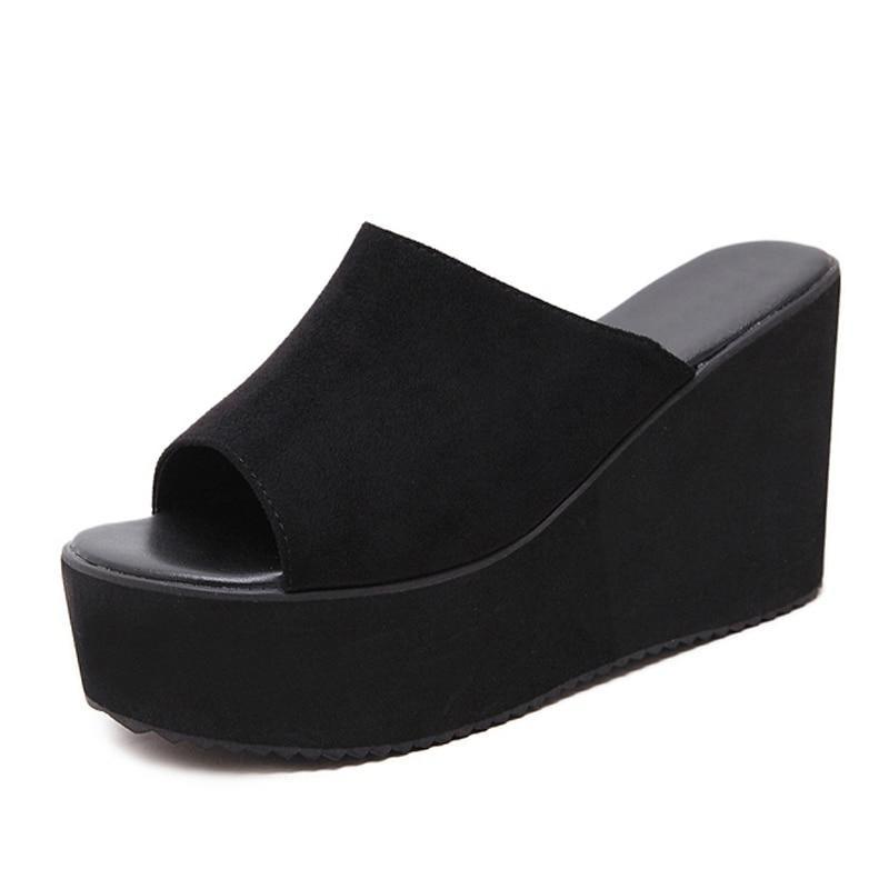 Curved Sole Slip-In Sandals