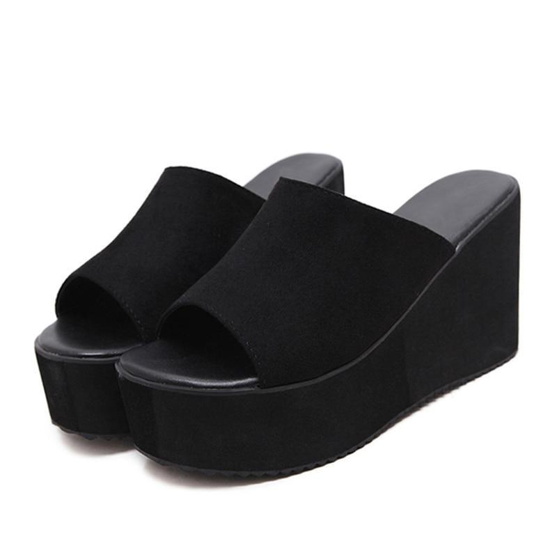 Curved Sole Slip-In Sandals