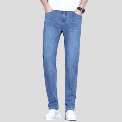 Men's Classic Fit Jeans with Straight Leg Cut