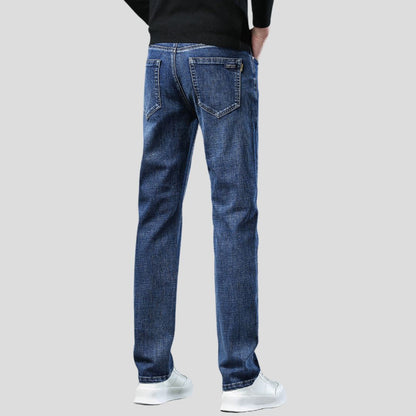 Men's Classic Fit Jeans with Straight Leg Cut