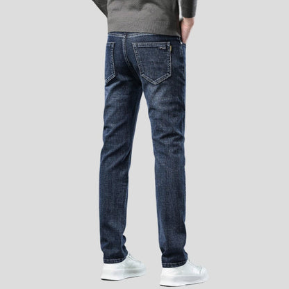 Men's Classic Fit Jeans with Straight Leg Cut