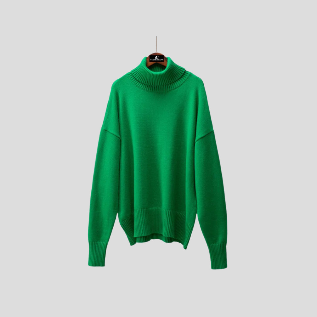 Women’s Ribbed Turtleneck Pullover Sweater