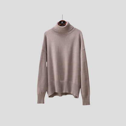 Women’s Ribbed Turtleneck Pullover Sweater