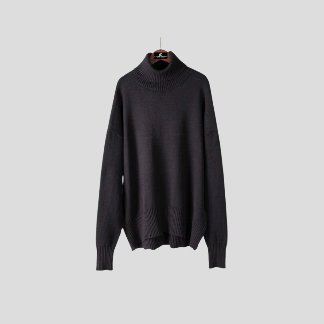 Women’s Ribbed Turtleneck Pullover Sweater