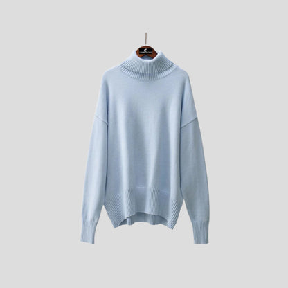 Women’s Ribbed Turtleneck Pullover Sweater