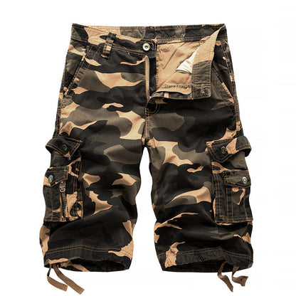 Utility Camo Shorts with Side Pockets