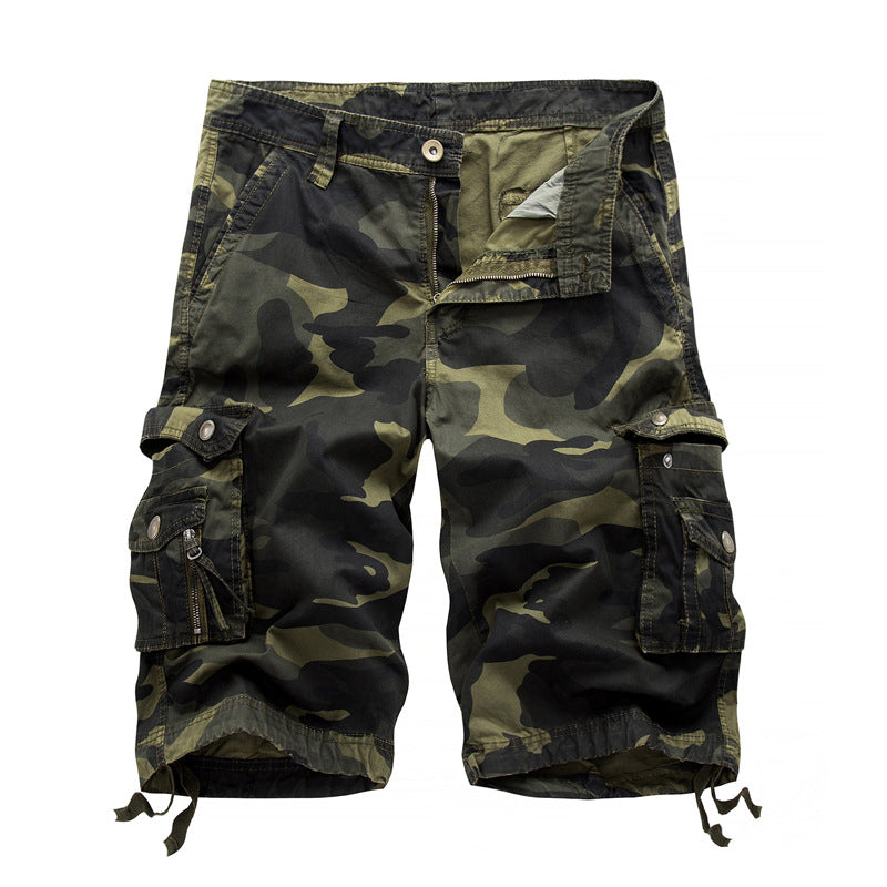 Utility Camo Shorts with Side Pockets