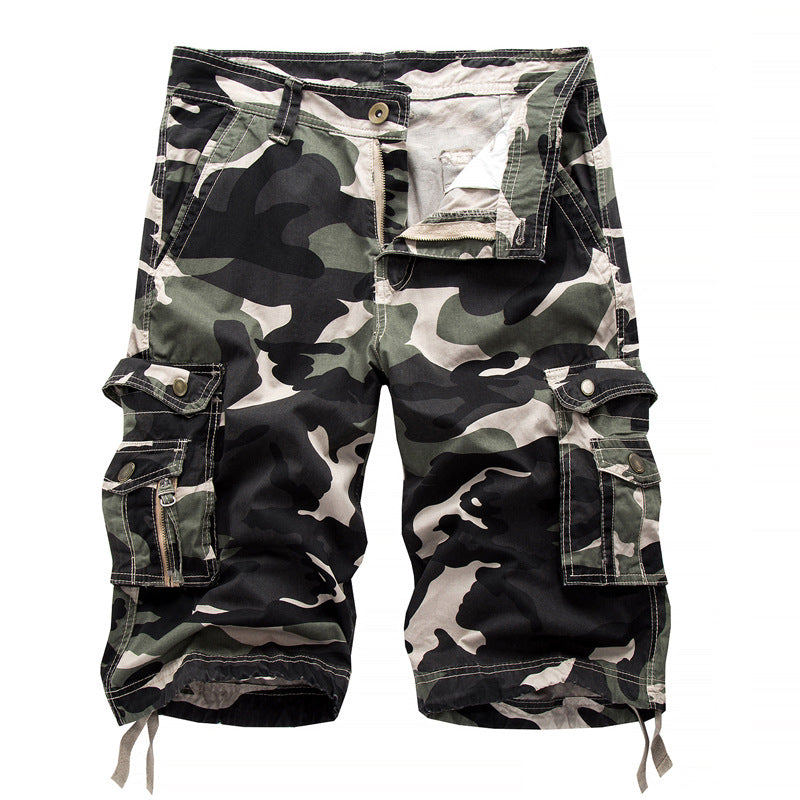 Utility Camo Shorts with Side Pockets
