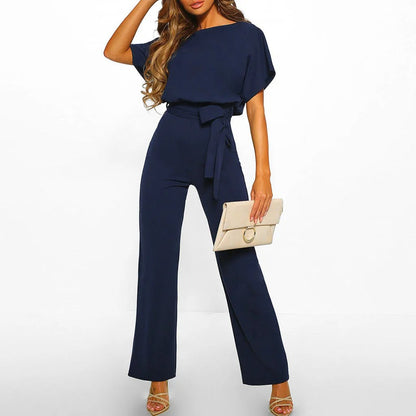 Draped Sleeve Jumpsuit