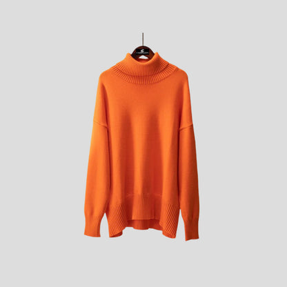 Women’s Ribbed Turtleneck Pullover Sweater