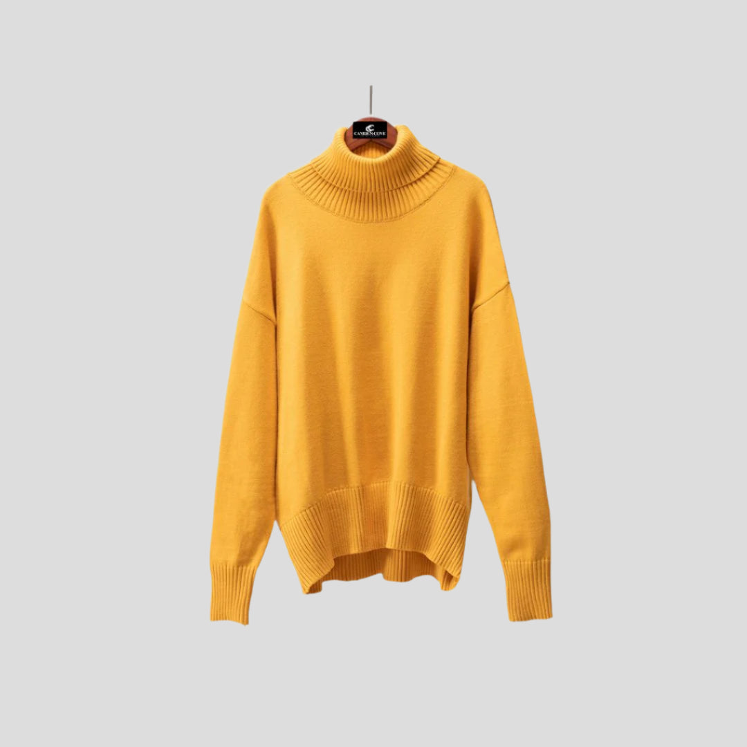 Women’s Ribbed Turtleneck Pullover Sweater