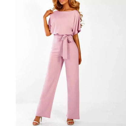 Draped Sleeve Jumpsuit