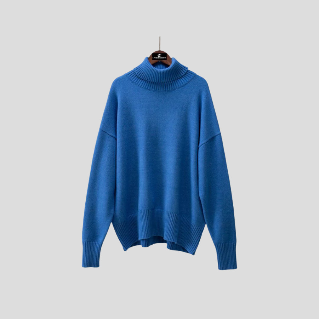 Women’s Ribbed Turtleneck Pullover Sweater