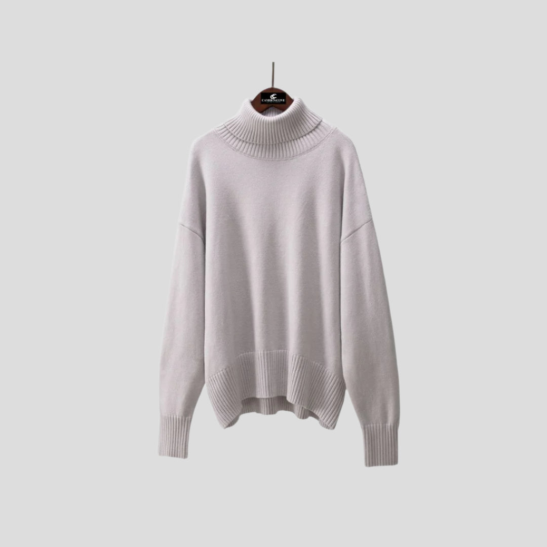 Women’s Ribbed Turtleneck Pullover Sweater