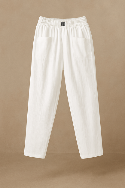 Gathered Waist Tapered Pants