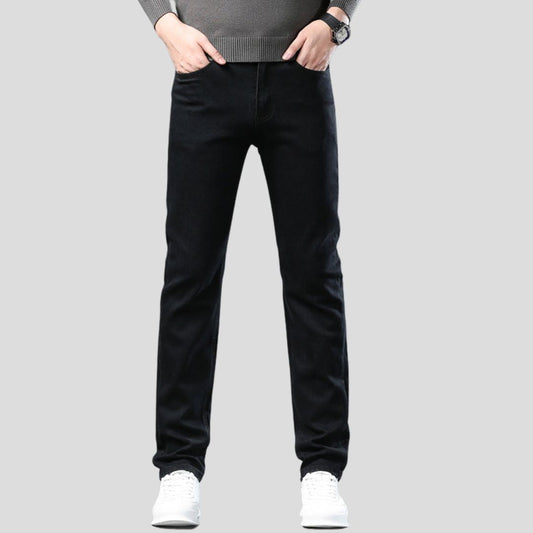 Men's Classic Fit Jeans with Straight Leg Cut