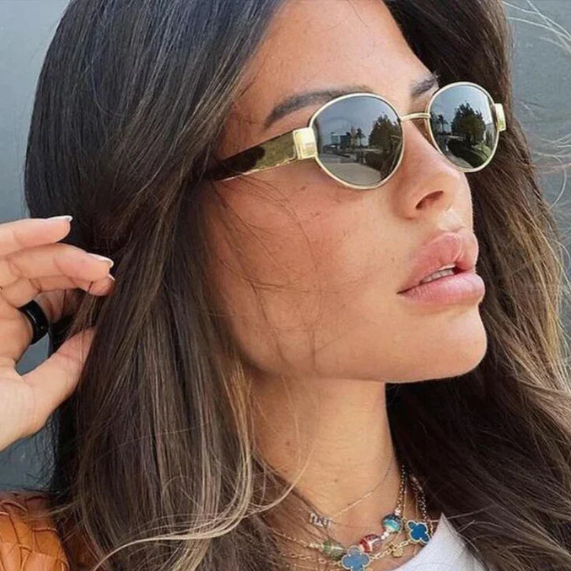 Sleek Curved Lens Sunglasses
