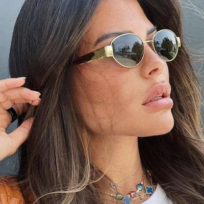 Sleek Curved Lens Sunglasses