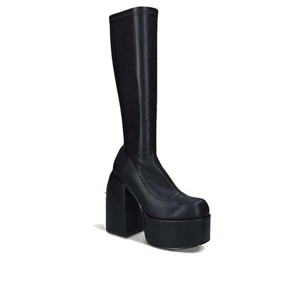 Block Heel Tall Boots