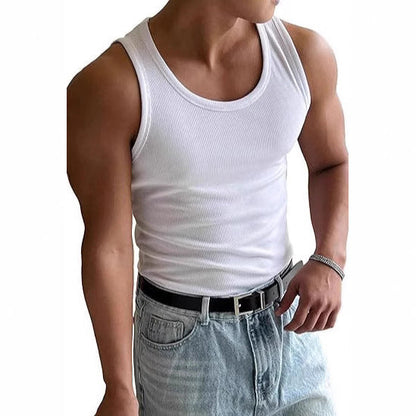 Fitted Rib Muscle Tank
