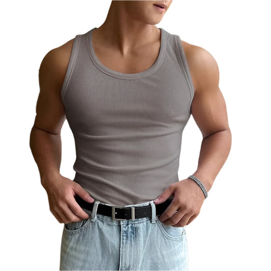 Fitted Rib Muscle Tank