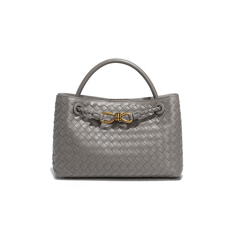 Structured Basket-Textured Tote