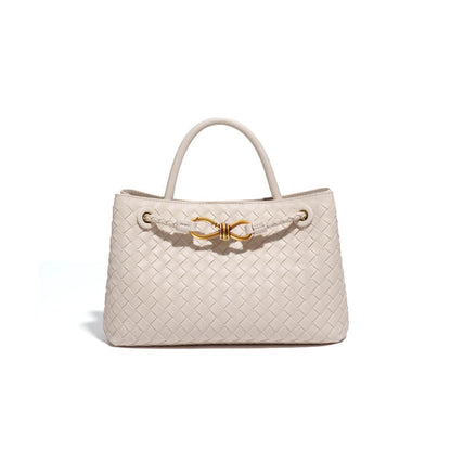Structured Basket-Textured Tote
