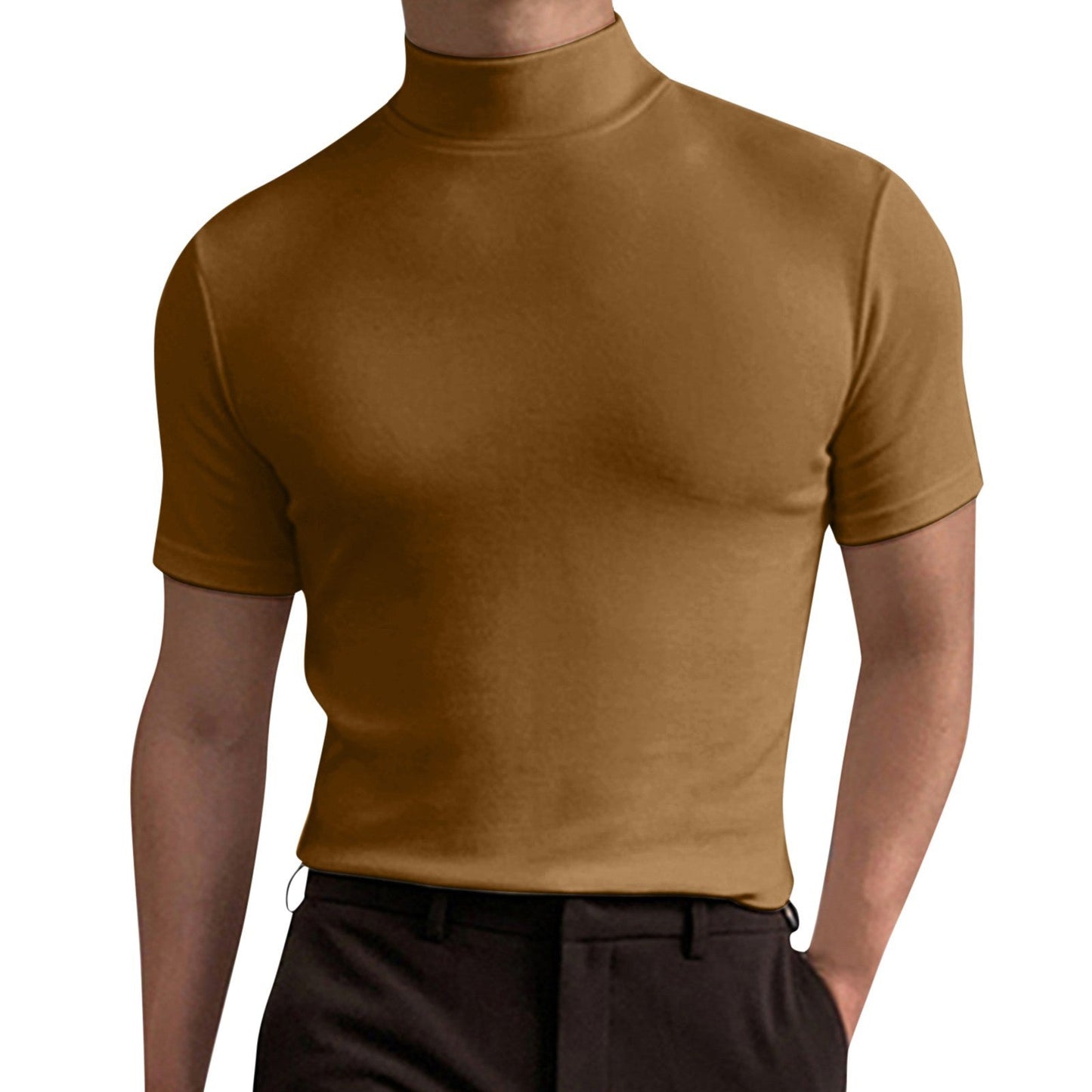 Minimal High-Neck Top