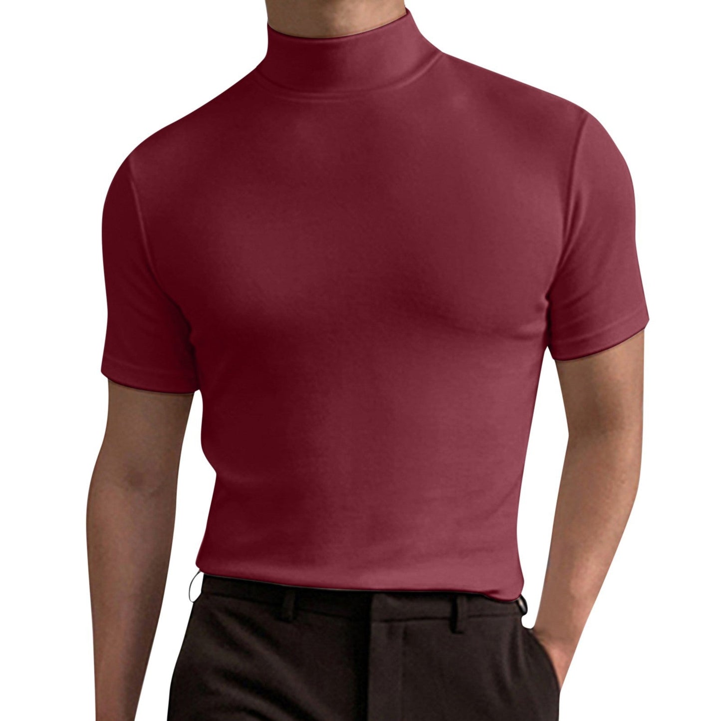 Minimal High-Neck Top