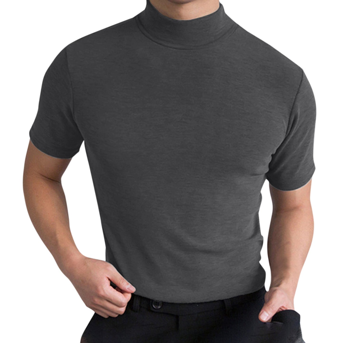 Minimal High-Neck Top
