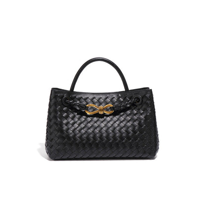 Structured Basket-Textured Tote