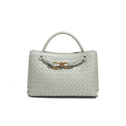 Structured Basket-Textured Tote