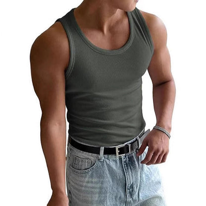 Fitted Rib Muscle Tank