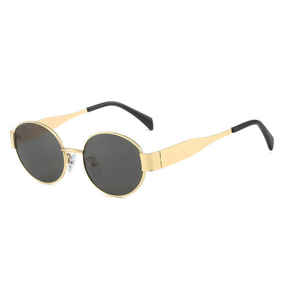 Sleek Curved Lens Sunglasses