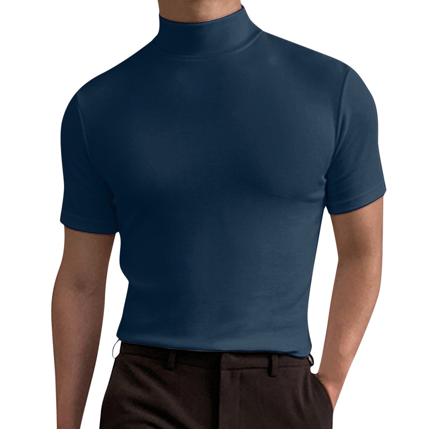 Minimal High-Neck Top