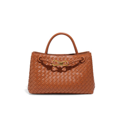Structured Basket-Textured Tote