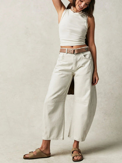 Wide-Leg Silhouette Pants
