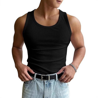 Fitted Rib Muscle Tank