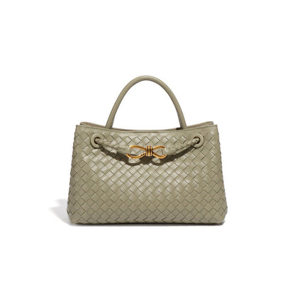 Structured Basket-Textured Tote